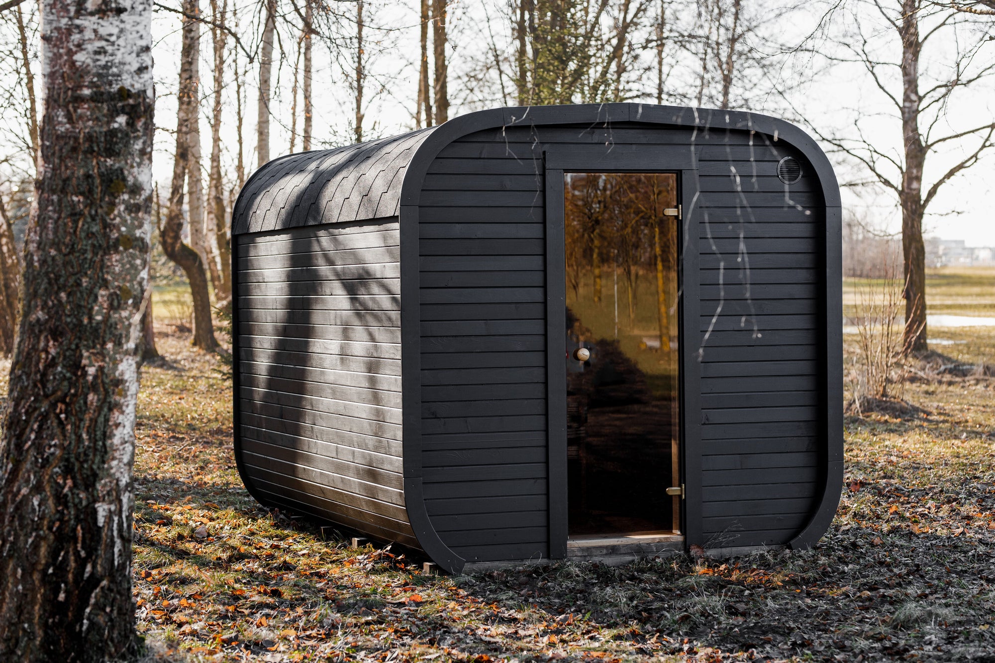 CUBE-Sauna mit Vorraum