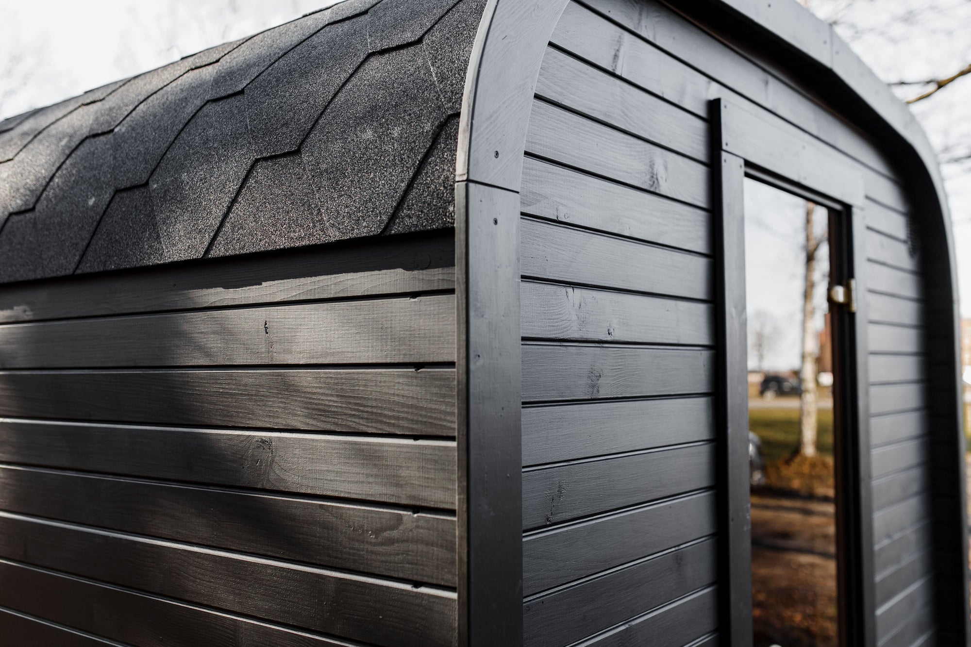 CUBE-Sauna mit Vorraum