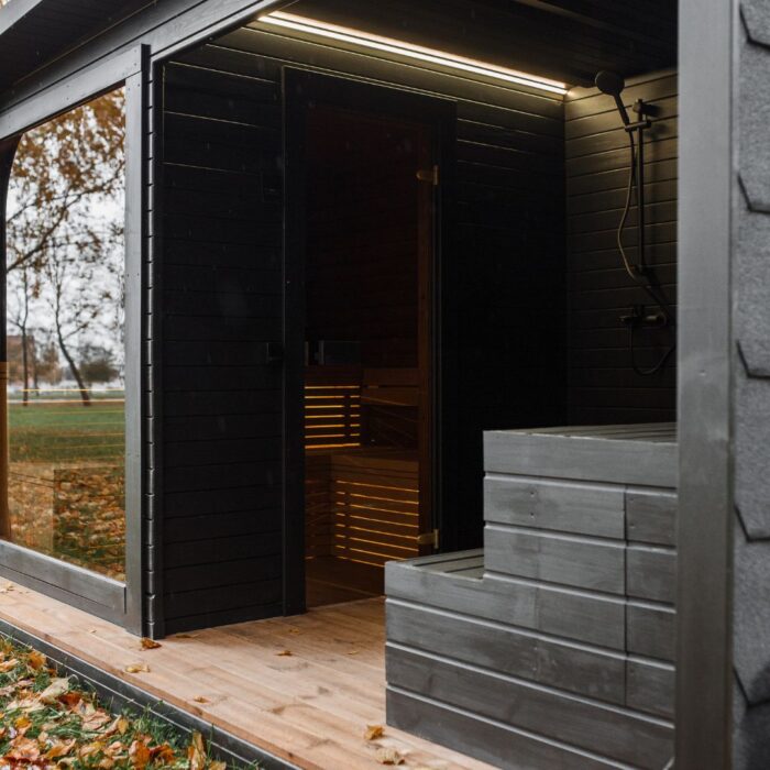 2in1 LUX sauna + Kaltwasserbecken