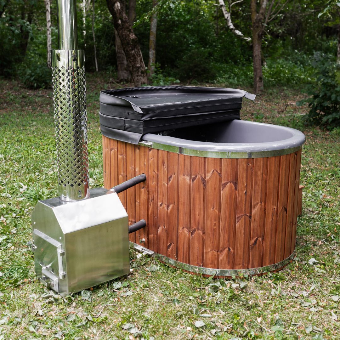 Whirlpool aus Glasfaser OFURO mit externem Heizsystem