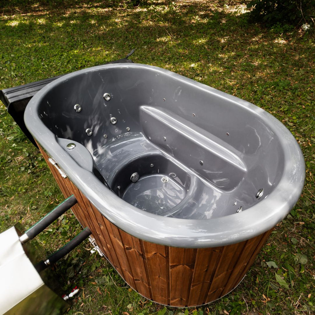 Whirlpool aus Glasfaser OFURO mit externem Heizsystem