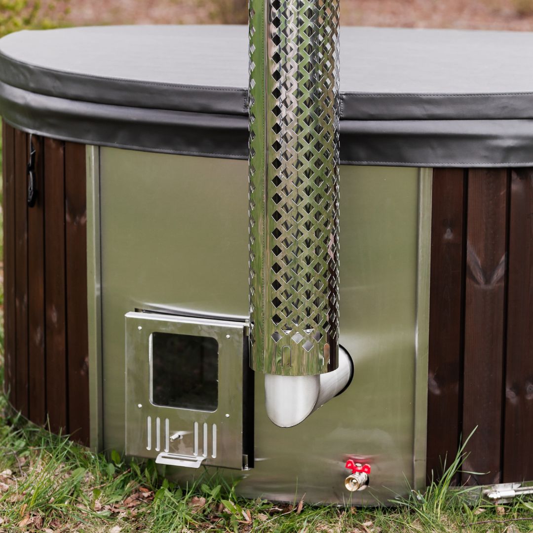 Whirlpool aus Glasfaser mit integriert Heizsystem