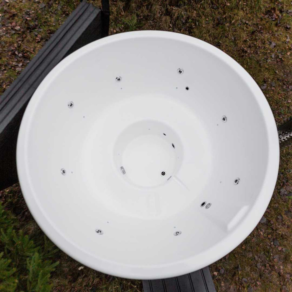 Whirlpool aus Glasfaser mit integriert Heizsystem HORIZON